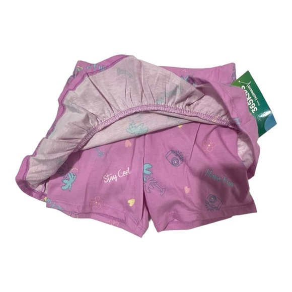 360 Kids Garanimals Girls Size 4 Skirt Shorts Ruffles Set 2 Pcs Pink Gray - Picture 5 of 10